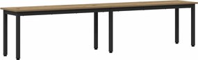 vidaXL παγκάκι Artisan Δρυς 200 x 35 x 45 εκ Επεξεργασμένο Ξύλο