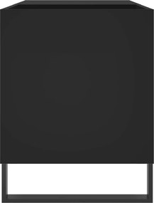 vidaXL Δισκοθήκη Μαύρη 85 x 38 x 48 εκ. από Επεξεργασμένο Ξύλο