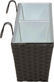vidaXL Ραφήνα 2 pcs 80 x 17 x 17 εκ Μέταλλο