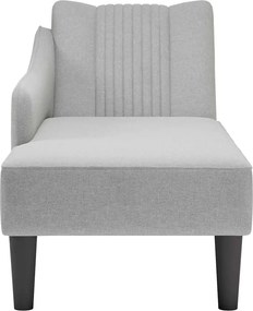 vidaXL Σαλόνι πολυθρόνας με δεξί μπράτσο Ύφασμα Σκούρο Γκρι