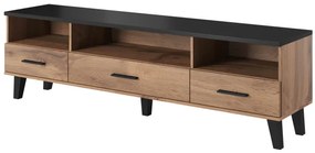 TV stand LOTTA 180 3s3K wotan oak/black DIOMMI CAMA-LOTTA-RTV-180-3S3K-DWO/CZ