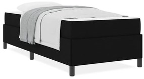 vidaXL Κρεβάτι με ελατήρια Μαύρο 90 x 190 cm