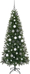 vidaXL Τεχνητό Χριστουγεννιάτικο Δέντρο Πράσινο 180 cm ΠΕ και PVC