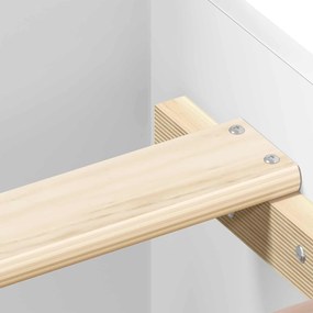 vidaXL Σκελετός Κρεβατιού Λευκό 80 x 200 cm Επεξεργασμένο Ξύλο