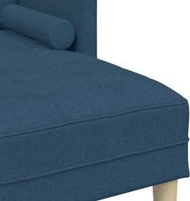 vidaXL Σετ Καναπέ με μαξιλάρι Μπλε Πολυεστέρας