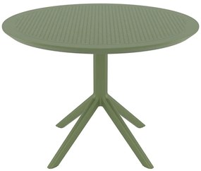 Τραπέζι Sky 20.0812 Φ105x74cm Πολυπροπυλένιου Olive Green Siesta