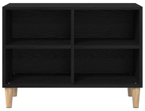 vidaXL Μαύρη ντουλάπα τηλεόρασης - 69.5x30x50 εκ, φτιαγμένη από επεξεργασμένο ξύλο