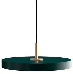 Φωτιστικό Οροφής Asteria Plus Mini Brass 2290 Φ31x10.5cm Led 1200lm 18W 2400-3000k Forest Green Umage