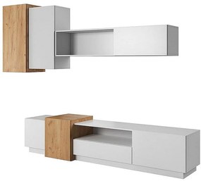 Σύνθεση 3D: Λευκό  + Golden craft   300x180x45cm