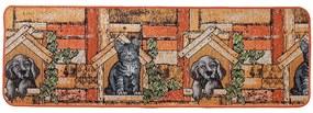 Χαλάκι Κουζίνας Collage 9702 50X150cm Orange Sdim 50Χ150 Polypropylene
