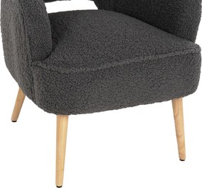ΜΠΕΡΖΕΡΑ ΠΟΛΥΘΡΟΝΑ MYLIE ΓΚΡΙ ΜΠΟΥΚΛΕ HM8394.21 66X75X93Υ εκ.