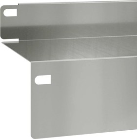 vidaXL Περίγραμμα γκαζόν 10 τμχ. 100 x 10 x 8 εκ Ατσάλι Ασημί