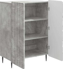 vidaXL Πλαϊνό γραφείο Γκρι Σκυροδέματος 66 x 34,5 x 92 εκ.