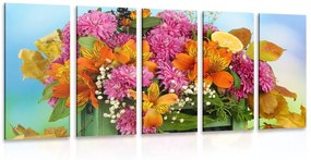 5 μέρη εικόνα λουλούδια στο κουτί - 100x50