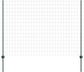 vidaXL Euro Fence με 5 U Posts Πράσινο 1.6x10 μ Χάλυβας