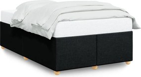 vidaXL Πλαίσιο Κρεβατιού χωρίς στρώμα Μαύρο 120x190 εκ. Υφασμάτινο