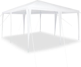 vidaXL Σκηνή Πάρτυ Λευκό 400 x 400 x 266 εκ Πολυαιθυλένιο και Ατσάλι