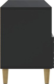 vidaXL Ντουλάπι TV 102 x 34,5 x 50 εκ. Μαύρο Επεξεργασμένο Ξύλο