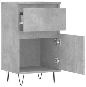 vidaXL Ντουλάπια 2 τεμ. Γκρι Σκυροδ. 40x35x70 εκ. Επεξεργασμένο Ξύλο