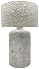 Φωτιστικό Επιτραπέζιο Mortar 032357 22x22x66cm Ε27 60W Grey-White