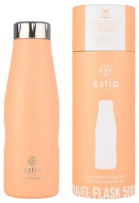 ESTIA ΘΕΡΜΟΣ TRAVEL FLASK SAVE THE AEGEAN 500ml PEACH FUZZ 01-23447