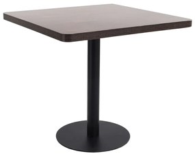 Τραπέζι Bistro Σκούρο Καφέ 80 x 80 εκ. από MDF - Καφέ