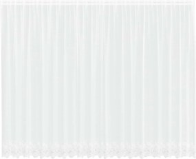 vidaXL Κουρτίνα Δαντέλας Λευκό 200 x 500 cm Πολυεστέρας