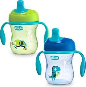 Chicco Ποτηράκι Εκπαιδευτικό Μπλε Για 6+ Μηνών