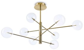 Φωτιστικό Οροφής Κρεμαστό Equinoxe 275215 130x72cm G4 max 8x2W Brass Ideal Lux