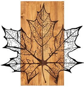 Διακοσμητικό Τοίχου Hare 279ENZ1779 56x58cm Walnut-Black Wallity Metal,Wood