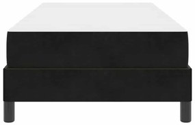 vidaXL Κρεβάτι box spring με στρώμα Μαύρο 100 x 200 cm Βελούδο
