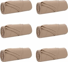 vidaXL Ριχτάρια 6 pcs Καμηλοπάρδαλη 210 x 140 εκ Μαλλί