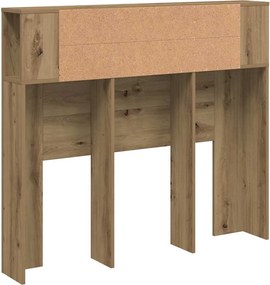 vidaXL Ντουλάπι κεφαλάρι Δρυς τεχνίτης 120x19x104,5 cm