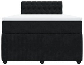 ΚΡΕΒΑΤΙ BOXSPRING ΜΕ ΣΤΡΩΜΑ ΜΑΥΡΟ 120 X 200 ΕΚ. ΒΕΛΟΥΔΙΝΟ 3287718