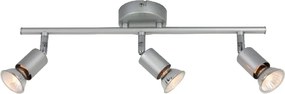 Σποτ Τρίφωτο Aca Trinity MC634SL3 Silver