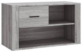 vidaXL Παπουτσοθήκη Γκρι Sonoma 80x35x45 εκ. από Επεξεργασμένο Ξύλο