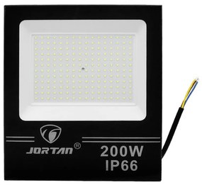 LED Αδιάβροχος Προβολέας 200W 192 SMD 15360LM 220V Ψυχρό Λευκό IP66 JORTAN-TP200W