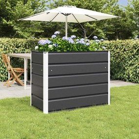 vidaXL Γλάστρα Ανθρακί 100 x 50 x 75 cm Επικαλυμμένος Χάλυβας