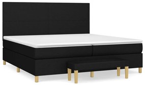 ΚΡΕΒΑΤΙ BOXSPRING ΜΕ ΣΤΡΩΜΑ ΜΑΥΡΟ 200X200 ΕΚ. ΥΦΑΣΜΑΤΙΝΟ 3137023