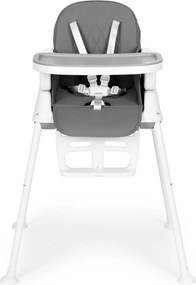 3-in-1 foldable children's feeding chair ECOTOYS gray
