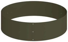 vidaXL Γλάστρα Κήπου Λαδί 120 x 120 x 20 εκ. Ατσάλι