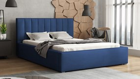 Κρεβάτι Pomona 109, Διπλό, Μπλε, 180x200, Ταπισερί, Τάβλες για Κρεβάτι, 200x223x93cm, 137 kg | Epipla1.gr