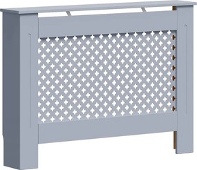 vidaXL Κάλυμμα Καλοριφέρ Ανθρακί 112 x 19 x 81,5 εκ. από MDF