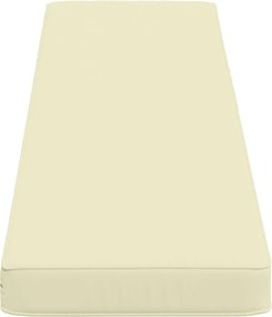 vidaXL Μαξιλάρια Πάγκου 2 Τεμαχίων VUGHT 2 pcs 100% Πολυεστέρας Κρεμ
