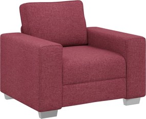vidaXL Καναπές 3 pcs Κόκκινο Άνεμο 219 x 80 x 82 εκ