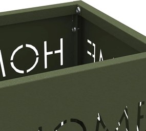 vidaXL Βάση ομπρέλας βροχής Ελιά 15,5 x 15,5 x 49 εκ Ατσάλι