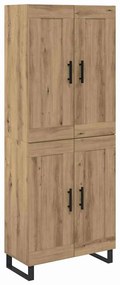 vidaXL Highboard Artisan Oak 69,5 x 34 x 180 εκ. Επεξεργασμένο ξύλο