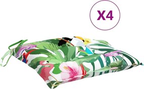 vidaXL Μαξιλάρια Καρέκλας 4 τεμ. Πολύχρωμα 40 x 40 x 7 εκ. Υφασμάτινα