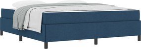 vidaXL Κρεβάτι με ελατήρια Μπλε 180 x 200 cm ύφασμα