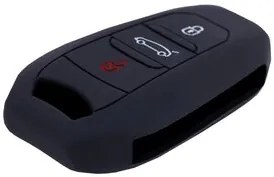 Θήκη κλειδιού για αυτοκίνητα Peugeot 1002-04, εύκαμπτη, μαύρη